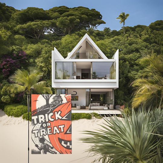 Discover Vintage Halloween Garden Flag - Trick or Treat Retro Yard Decor