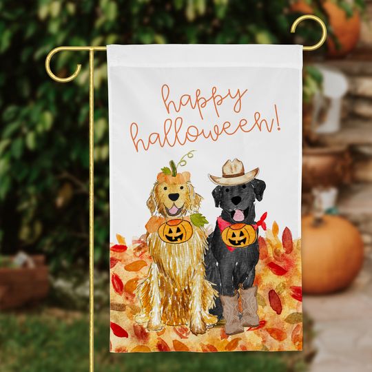 Discover Spooky Halloween Mix and Match Pet Garden Flag