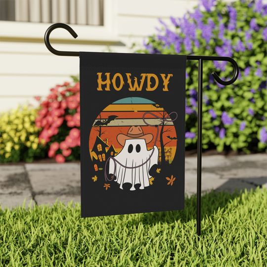 Discover Halloween Garden Flag | Halloween Yard Decor | Fall Flag | Flag howdy
