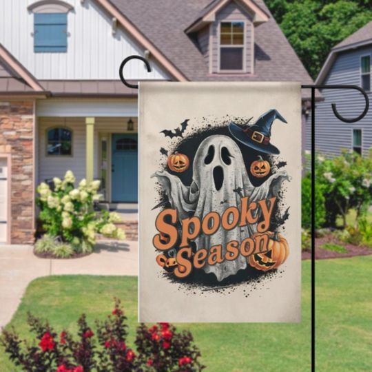 Discover halloween ghost Garden Flag  - halloween spooky season ghost garden flag