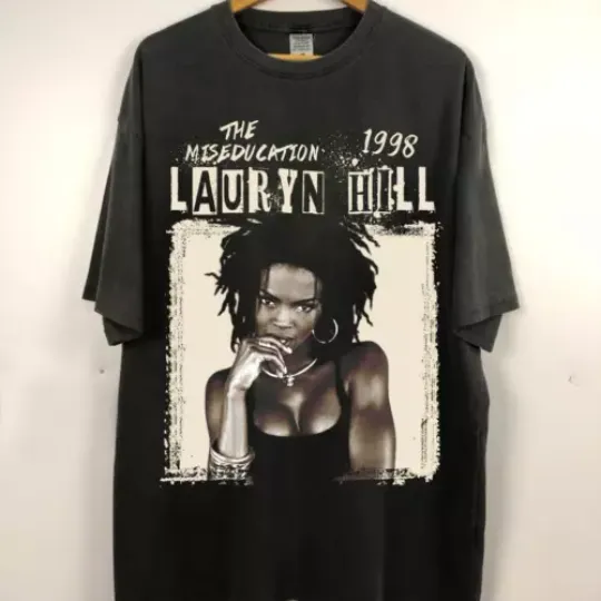 Discover Lauryn Hill Rapp Tees, Lauryn Hill Retro 90s Lauryn Hill Shirt Black Color