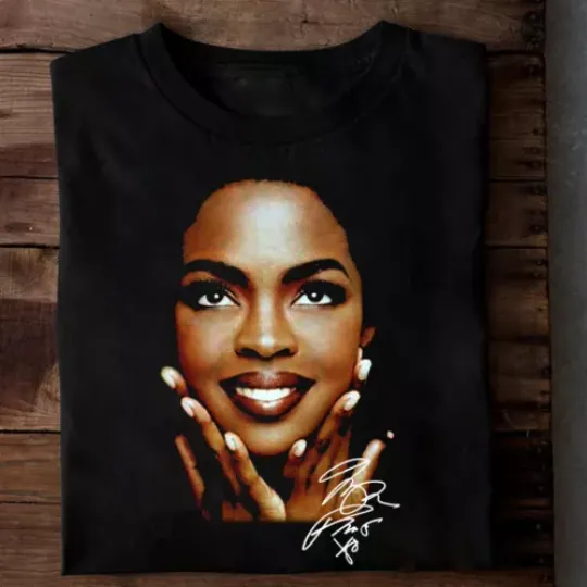 Discover Lauryn Hill Face Signature Gift For Fans Men T-Shirt