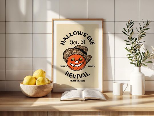 Discover Retro Halloween Print Halloween Art Poster Kitchen Wall Art Halloween Home Decor
