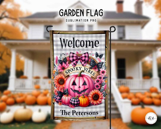 Discover Halloween Garden Flag Sublimation  -  / Spooky Vibes