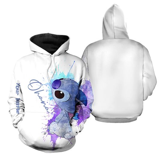 Stitch Ohana Means Family Hoodie, Stitch Hoodie Leggings Set, Personalized Stitch Hoodie, Stitch Lilo Shirt