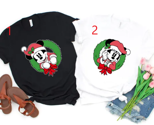 Discover Disney Christmas Candy Cane Shirts, Fun Matching Disney Christmas Tee, Disney Family Matching Tee, Mickey Minnie Christmas Shirt, Candy Cane