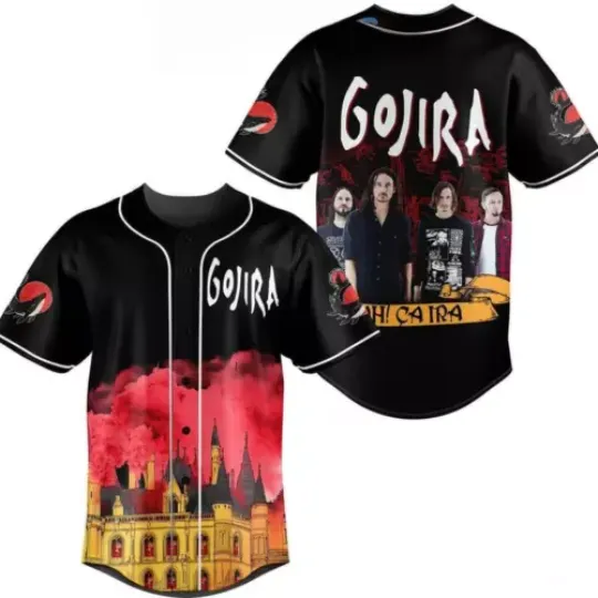 Discover Gojira Ah Ca Ira Ca Ira Ca Ira Baseball Jersey