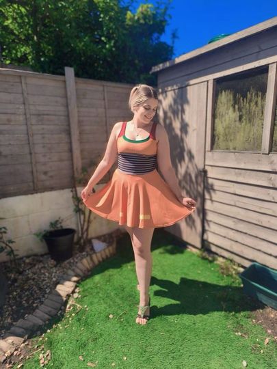 Discover Cosplay Embrace Playful Elegance with the 'I'm A Slink Pup' Skater Dress