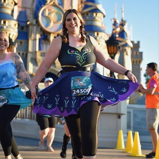 Cosplay Ice Princess Sister Anna Skater Dress - Embrace Winter Magic with Elegance