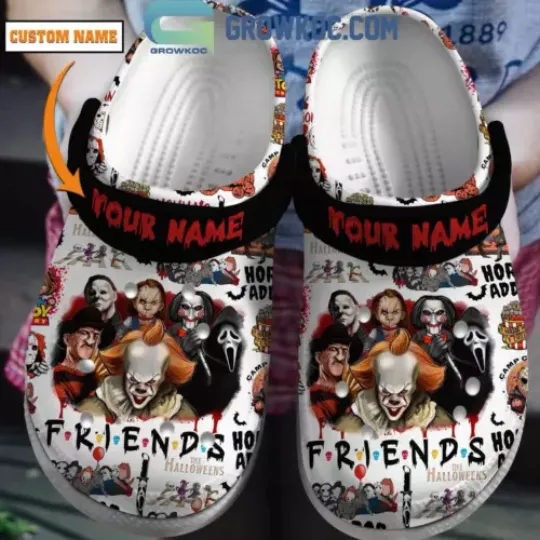 Discover The Halloweens Friends Horror Addict Personalized Clogs