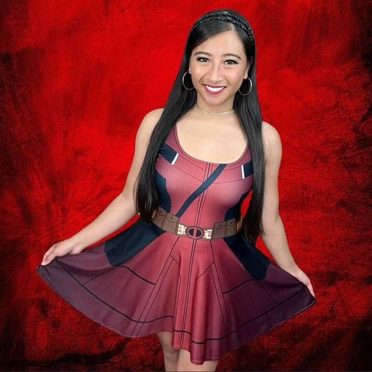 Cosplay The Wade Superhero! Women's Heroic Skater Dress