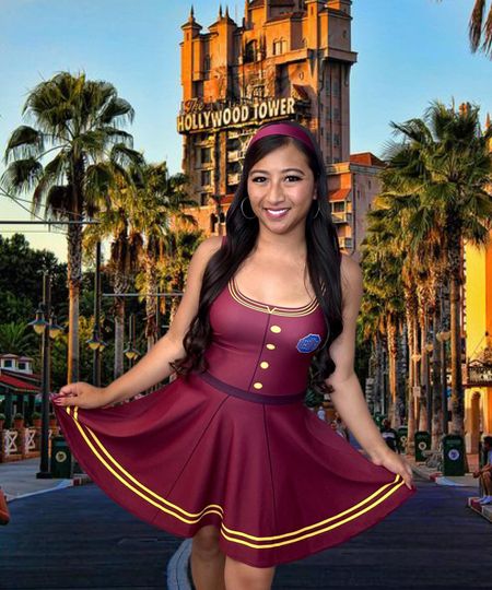 Cosplay Elevator Descent: 'The Tower of Terror' Skater Dress"