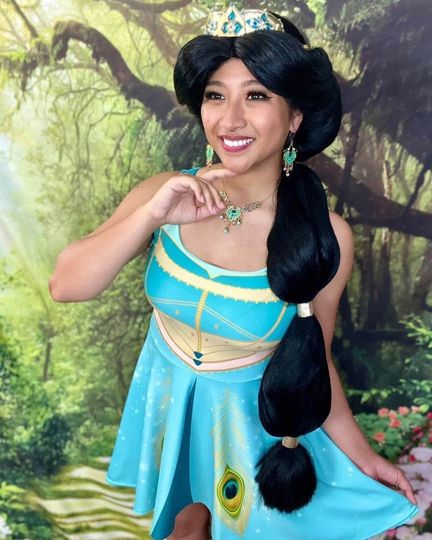 Cosplay Desert Jewel: 'Arabian Princess' Jasmine Skater Dress