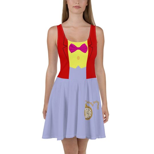 Discover Cosplay The Late Rabbit Skater Dress - A Whimsical Wonderland Adventure