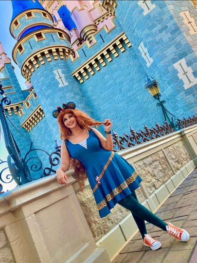 Discover Cosplay Brave Merida Bow and Arrow Princess: Women's Adventurous Athletic Skater Dress