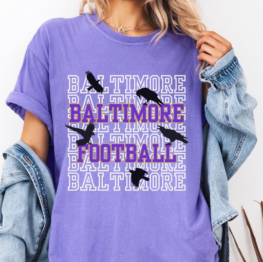 Discover Baltimore Football Comfort Colors Tee, Baltimore Game Day Shirt, Baltimore Football Fan Gift, Maryland Football