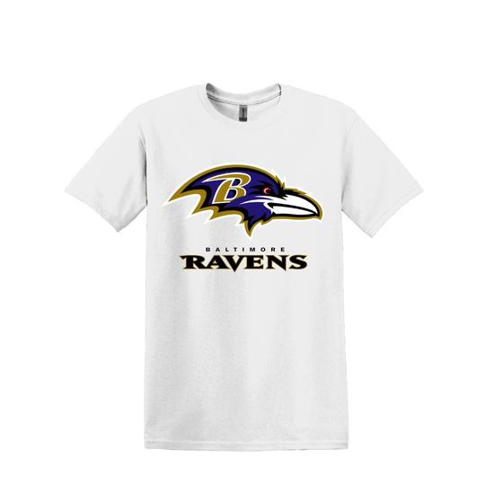 Discover Baltimore Ravens T-Shirt | Unisex | Graphic Tee | Gameday Outfit | Lamar Jackson | Gifts for Him