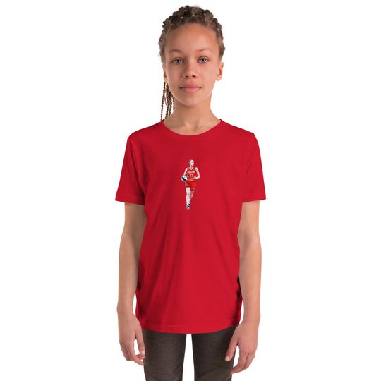 Discover Caitlin Clark Indiana Fever Youth Short Sleeve T-Shirt: Minimalist Style for Young Fans