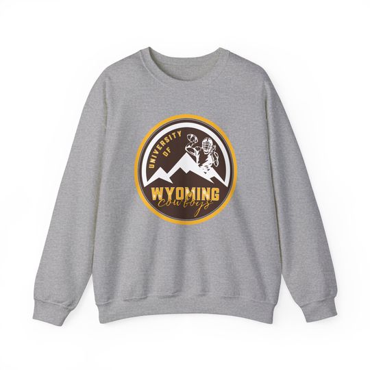 University of Wyoming Football Unisex Heavy Blend Crewneck Sweatshirt