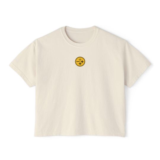 Discover Pittsburgh Steeler cute tiny logo Flowy Cropped Tee