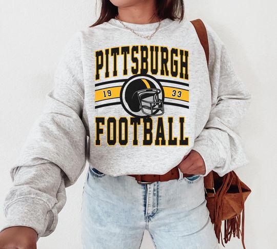 Vintage Pittsburgh Steeler Football Crewneck Sweatshirtt, Retro Pittsburgh Football Shirt, Steeler Sweatshirt, Steeler Fan Gift