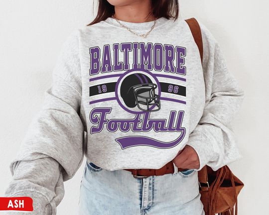Discover Baltimore Football Sweatshirt, Vintage Baltimore Football Shirt, Ravens Shirt, Sunday Football Sweatshirt, Baltimore Fan Gift