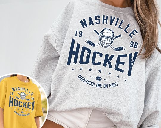 Discover Vintage Nashville Predator Crewneck Sweatshirt, Predator Shirt, Retro Nashville Ice Hockey