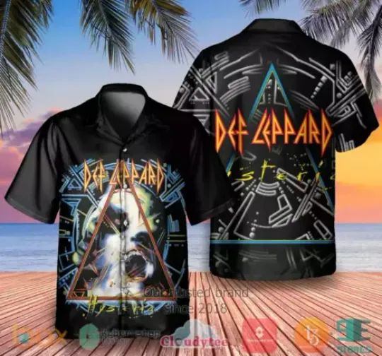 Discover Def Leppard Hawaiian shirt, Music HAWAIIAN Shirt Button Down, summer shirt aloha