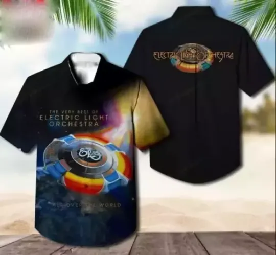 Electric Light Orchestra All Over The World Hawaiian Shirt Short Sleeve