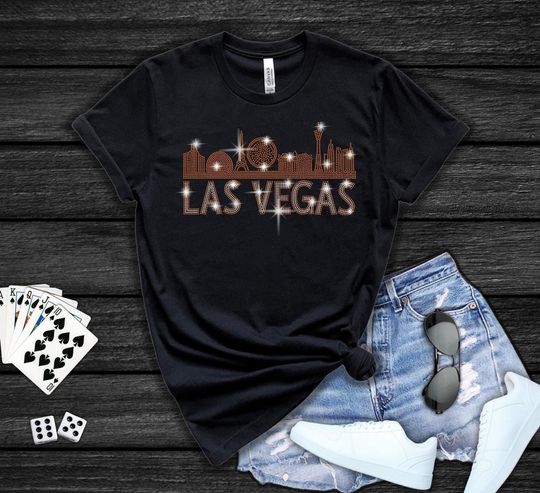 Las Vegas Rhinestone Shirt, Girls Vegas Trip, Fun Vegas Shirt, Bachelorette Vegas Shirts, Las Vegas Shirt, Family Vegas Shirt, Concert Shirt