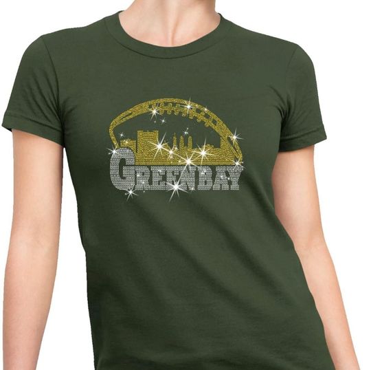 Discover Green Bay Rhinestone Shirt,  Football Game Day Shirt, Green Bay Sweater, Green Bay Hoodie, Men or Women  Football Fan Shirt