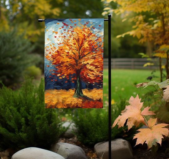 Fall Garden flag, Fall Thanksgiving garden flag, Autumn yard flag