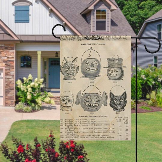 Discover Pumpkins Halloween Garden Flag | Fall Pumpkin Yard Decor | Autumn Outdoor Decoration