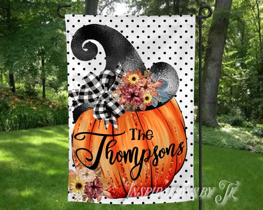 Discover Pumpkin Halloween Garden Flag Design, Ready to