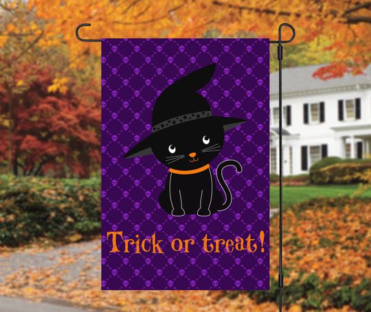 Halloween Garden Flag  , Halloween Sublimation
