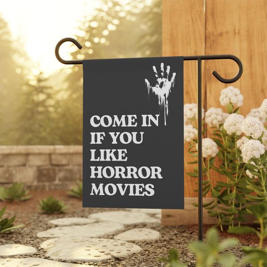Discover Horror Garden Flag, Witchy Garden Flag, Halloween House Banner, Fall Yard Flag
