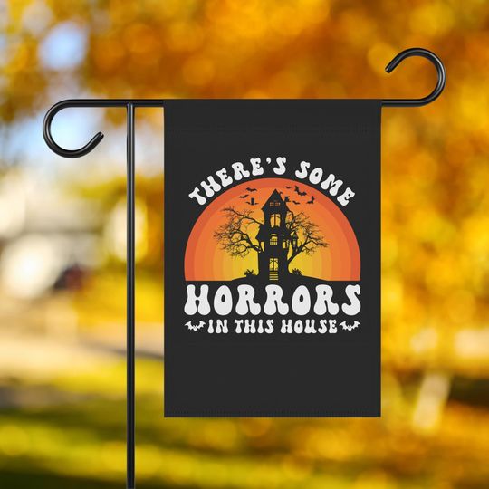 Halloween Garden Flag: Horrors in the House