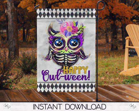 Discover Halloween Garden Flag Design, Halloween Flag, Sublimation
