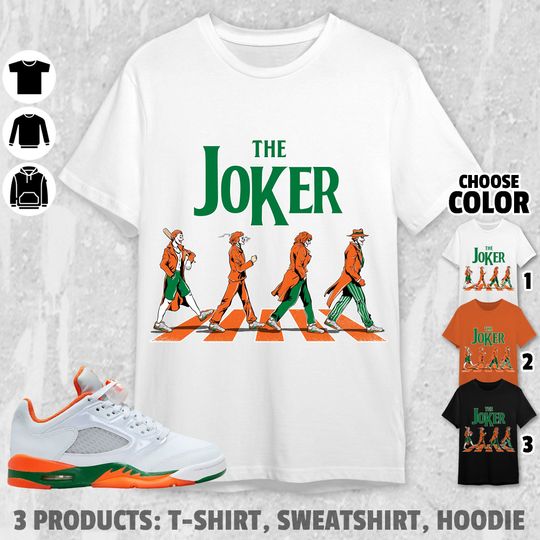 Discover AJ 5 MAM Hurricanes Unisex T-Shirt, The Joker Tees, Shirt In Orange To Match Sneaker
