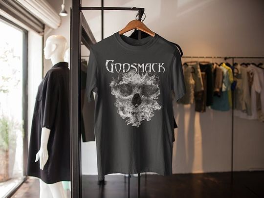 Discover Vintage Godsmack Band Shirt, Distressed Graphic Tee, Retro Metal Band Tee, Music Gift