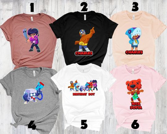 Brawl Stars Shirt, Brawl Stars Matching Birthday Shirts