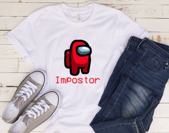 Discover Imposter shirt, adult imposter, youth imposter shirt, imposter among us, among us, red among us, red imposter, birthday shirt, red among us,