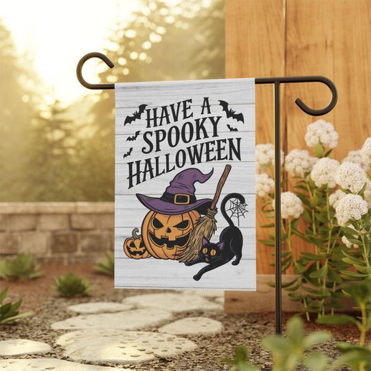 Discover Spooky Halloween Garden Flag, Fall Garden Flag, Porch Decor