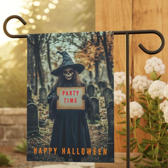 Discover Halloween Garden Flag, Halloween Garden Flag Gift, Halloween Party Gift