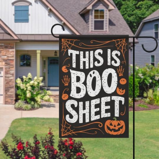 Discover halloween this is boo sheet Garden Flag  - halloween boo  garden flag