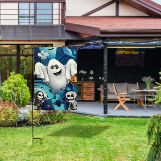 Discover halloween ghost  Garden Flag  - halloween garden flag