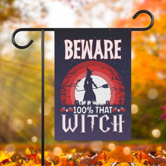 Discover Witch Flag Fall Yard Flag Fall Garden Flag Outdoor Decor Fall Decorations Happy Halloween