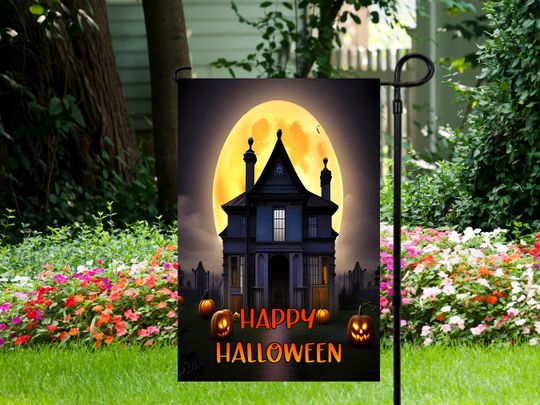 Discover Happy Halloween - Garden Flag   - Garden Flag