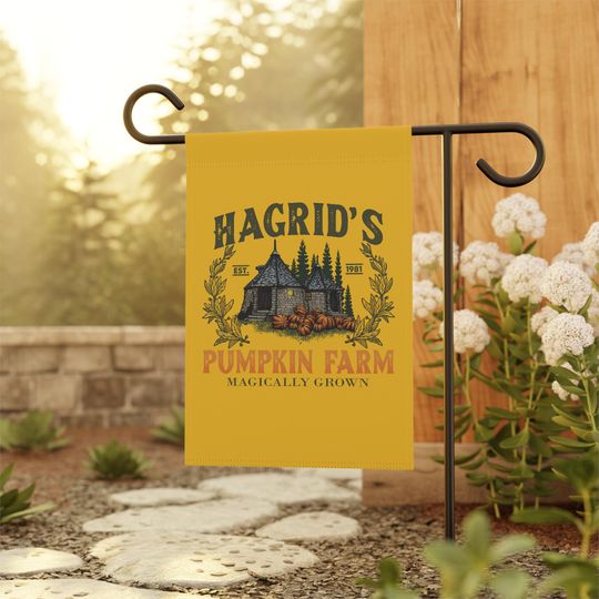 Hagrid's Pumpkin Farm Banner Garden, Harry Potter, Outdoor Decor Garden