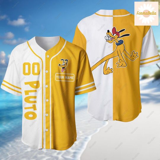 Halloween Puto Jersey, Custom Name Disney Dog Baseball Shirt, Gifts For Kid Adult, Mouse And Friends, Magic Kingdom, Cartoon Jersey